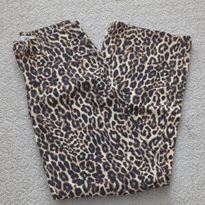 Forever 21 Leopard Print Baggy Pants